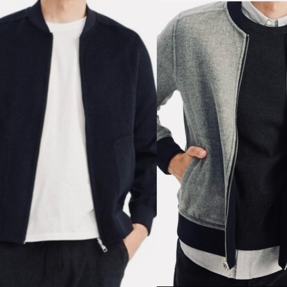 Naadam Wool Cashmere Reversible
Bomber Jacket Size XL - Picture 14 of 14